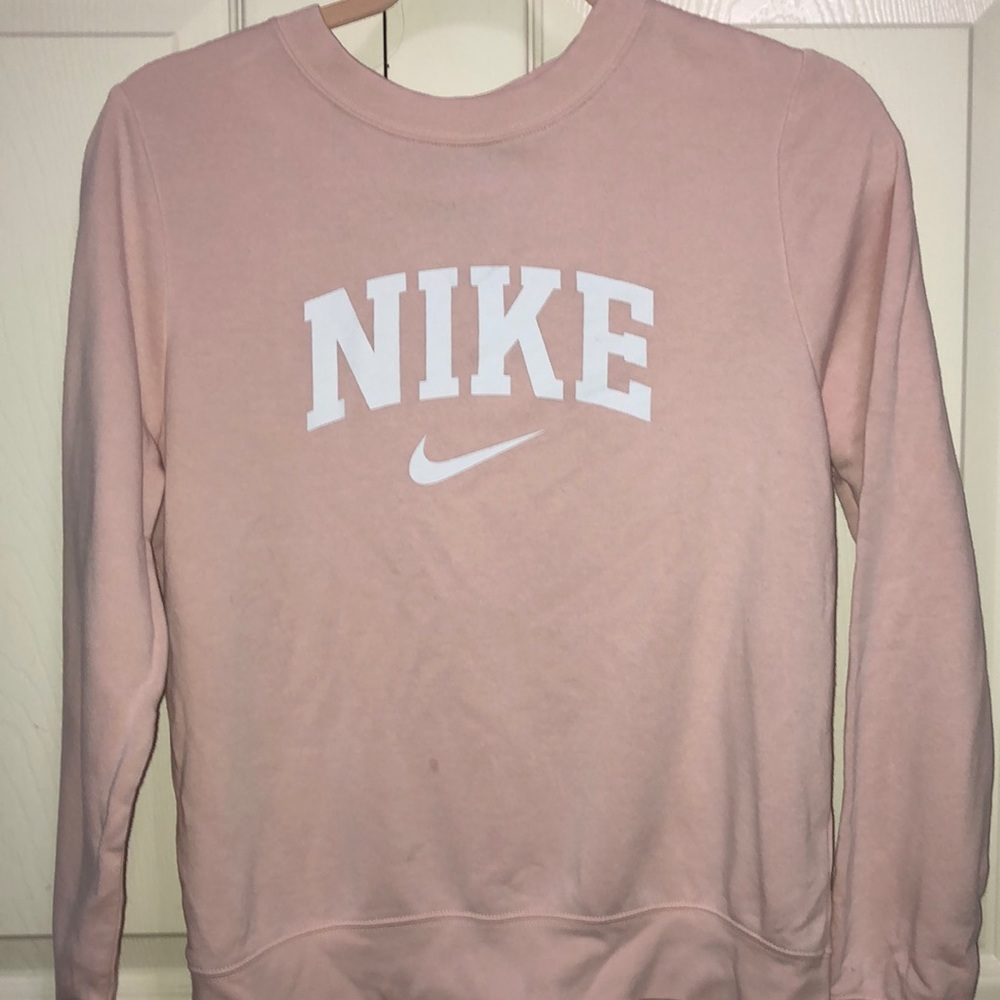 pink nike crewneck